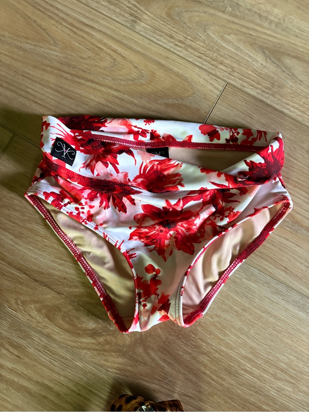 Red Floral Kids Dance Costume Bottoms - Brand Unknown